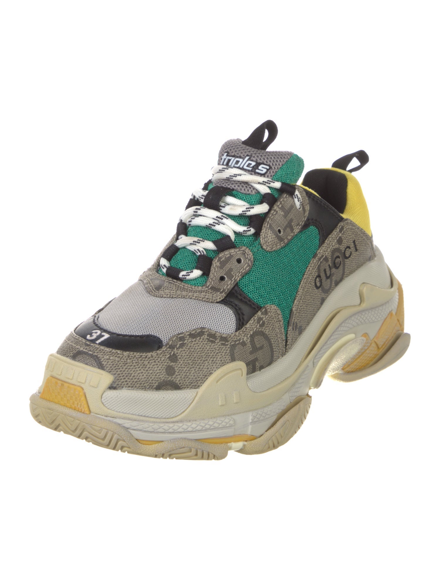 Gucci x Balenciaga 'The Hacker Project' Triple S Chunky Sneakers