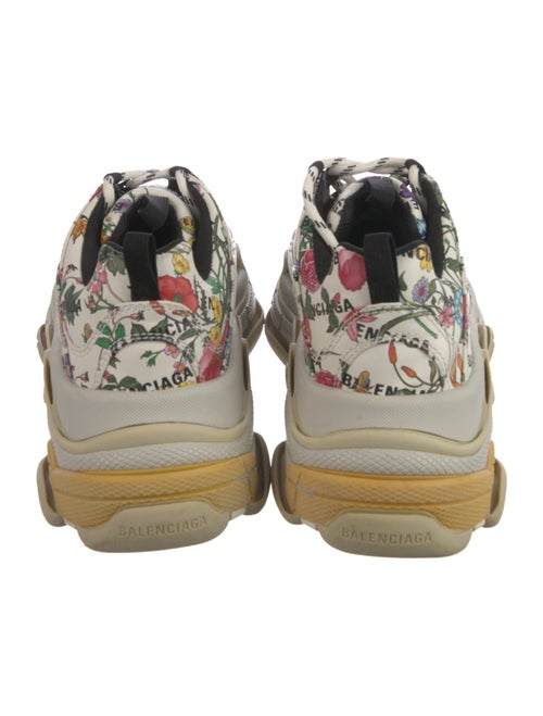 Gucci x Balenciaga Flora Print Leather Chunky Sneakers