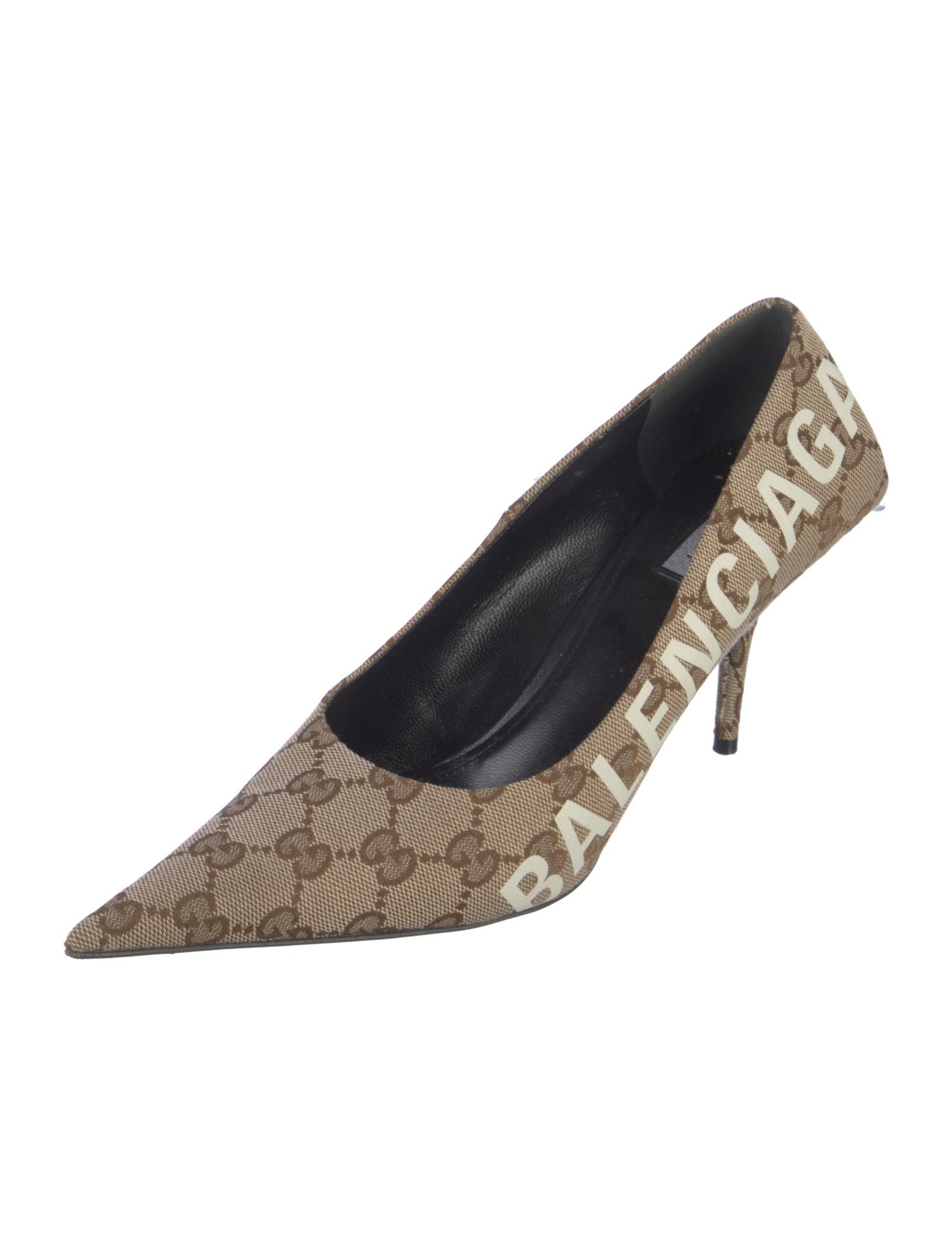 Gucci x Balenciaga The Hacker Project Knife GG Canvas Pumps