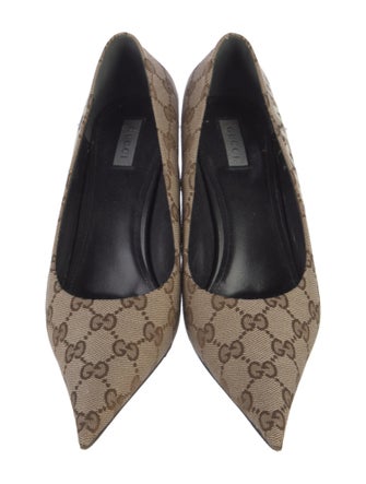 Gucci x Balenciaga The Hacker Project Knife GG Canvas Pumps