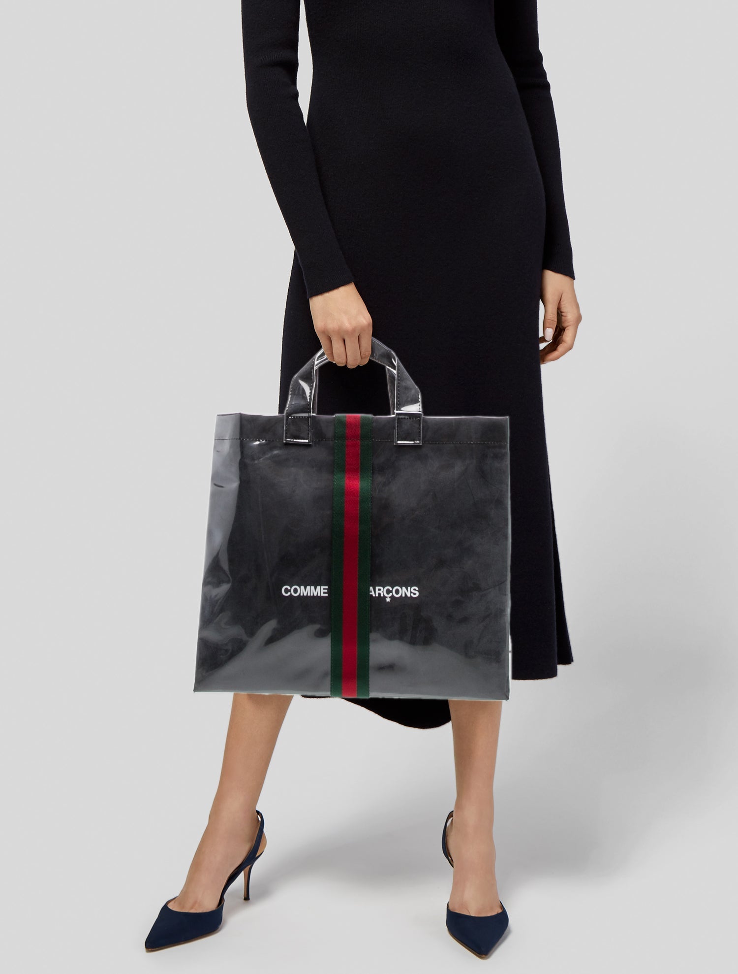 Gucci x COMME des GARÇONS PVC Tote w/ Tags