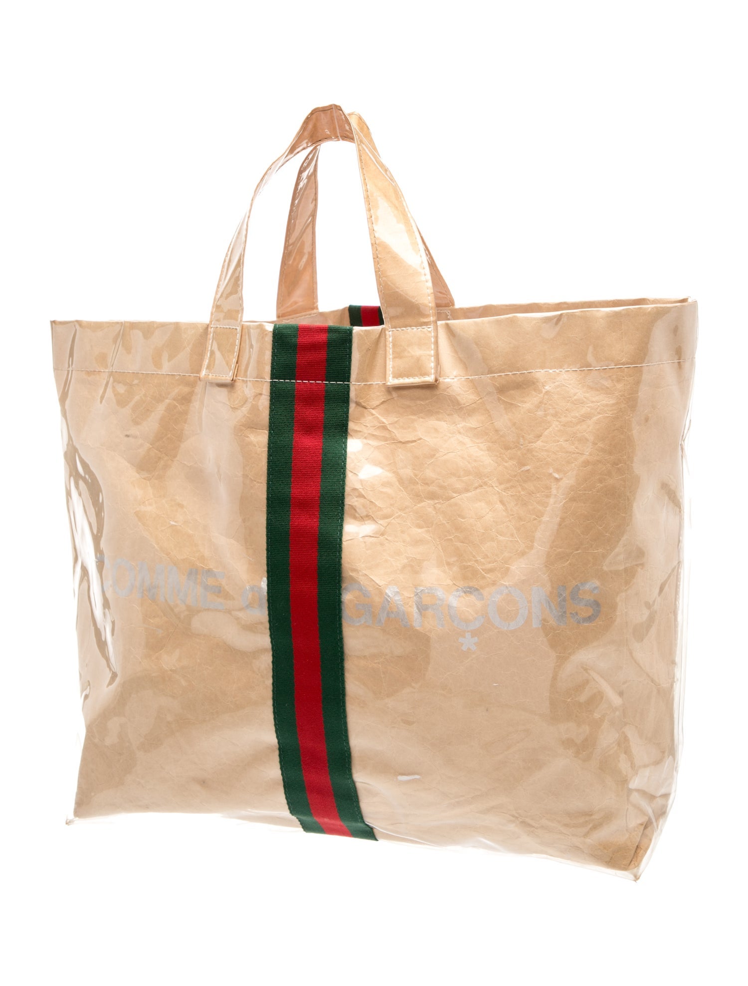 Gucci x COMME des GARÇONS PVC Tote - Brown Totes, Handbags 