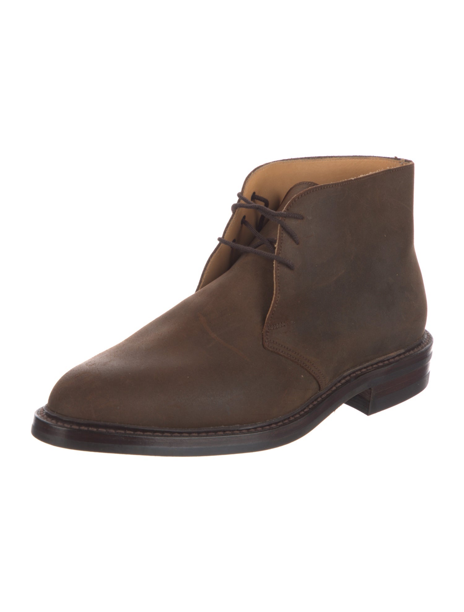 George Cleverley Suede Lace-Up Boots