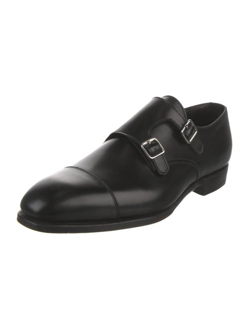 George Cleverley Leather Monk Straps
