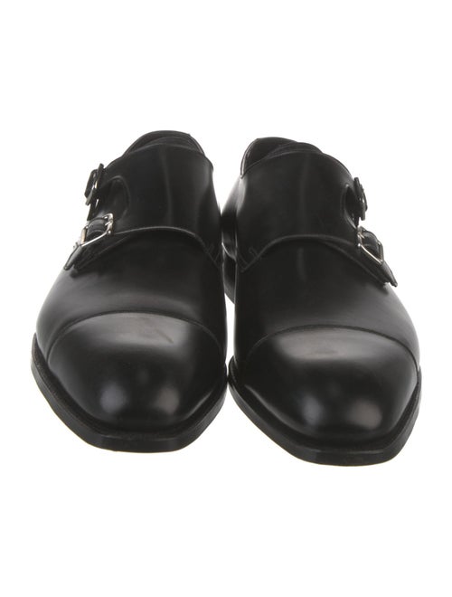 George Cleverley Leather Monk Straps