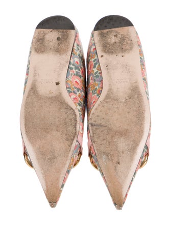 Gucci x Liberty Floral Print Chain-Link Accents Mary Jane Flats