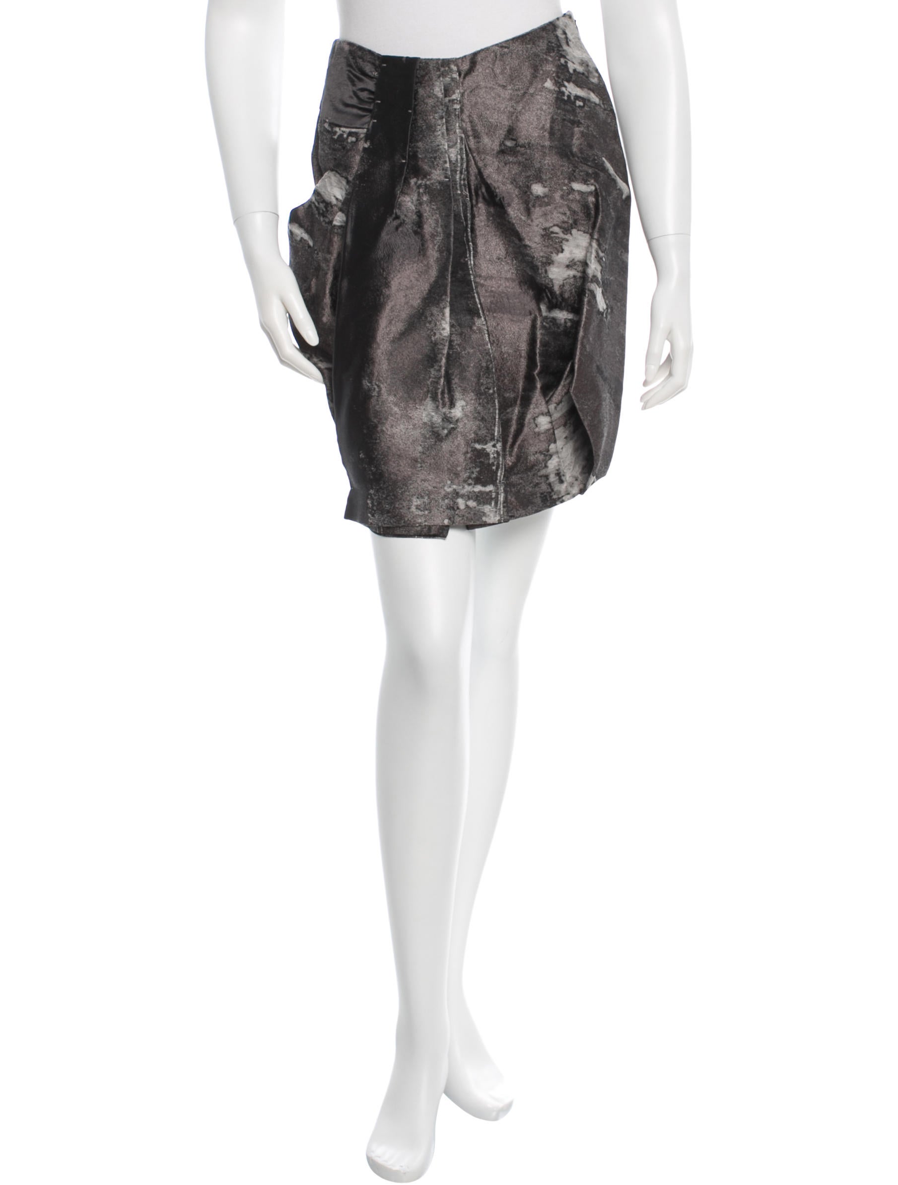 Gabriele Colangelo Silk Jacquard Skirt