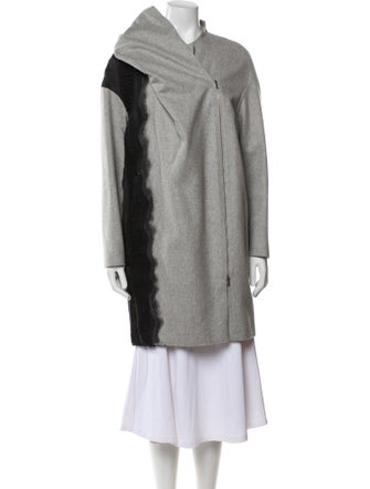Gabriele Colangelo Fleece Colorblock Pattern Coat