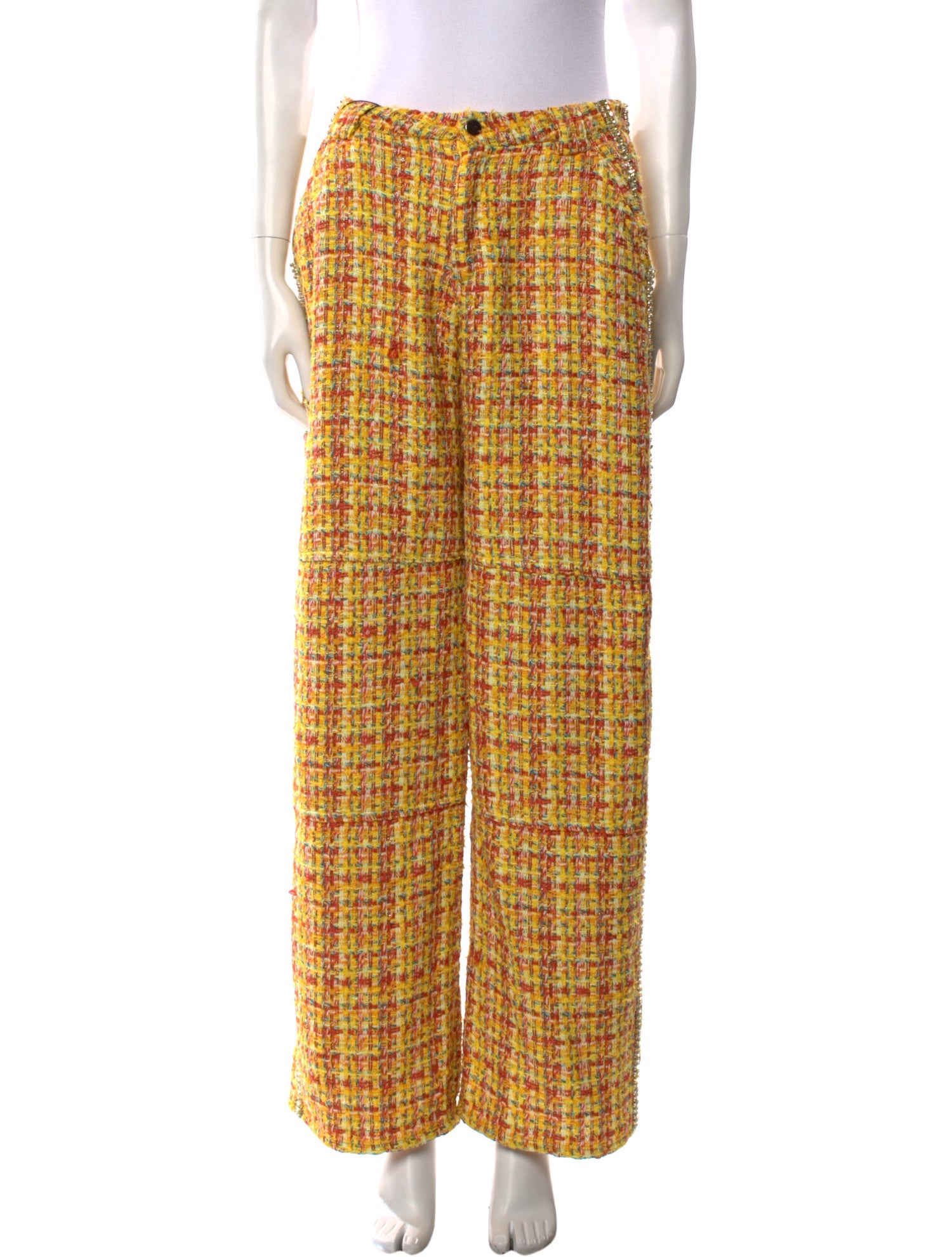 Collina Strada x Gucci Continuum Plaid Print Wide Leg Pants w/ Tags