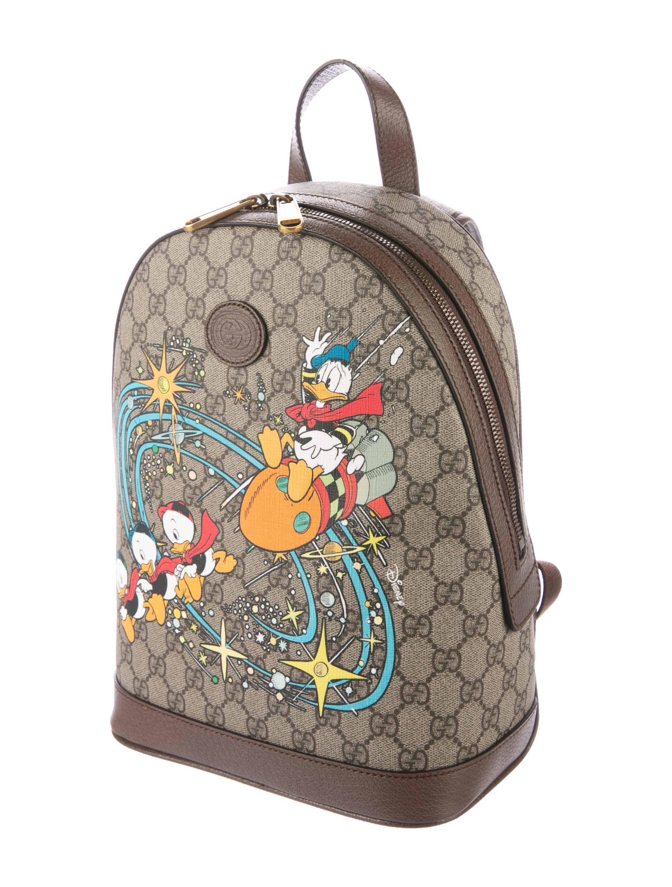 Gucci x Disney GG Supreme Donald Duck Backpack Neutrals Backpacks