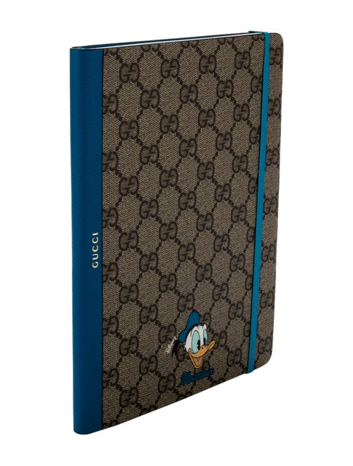 Gucci x Disney GG Supreme Large Donald Duck Notebook
