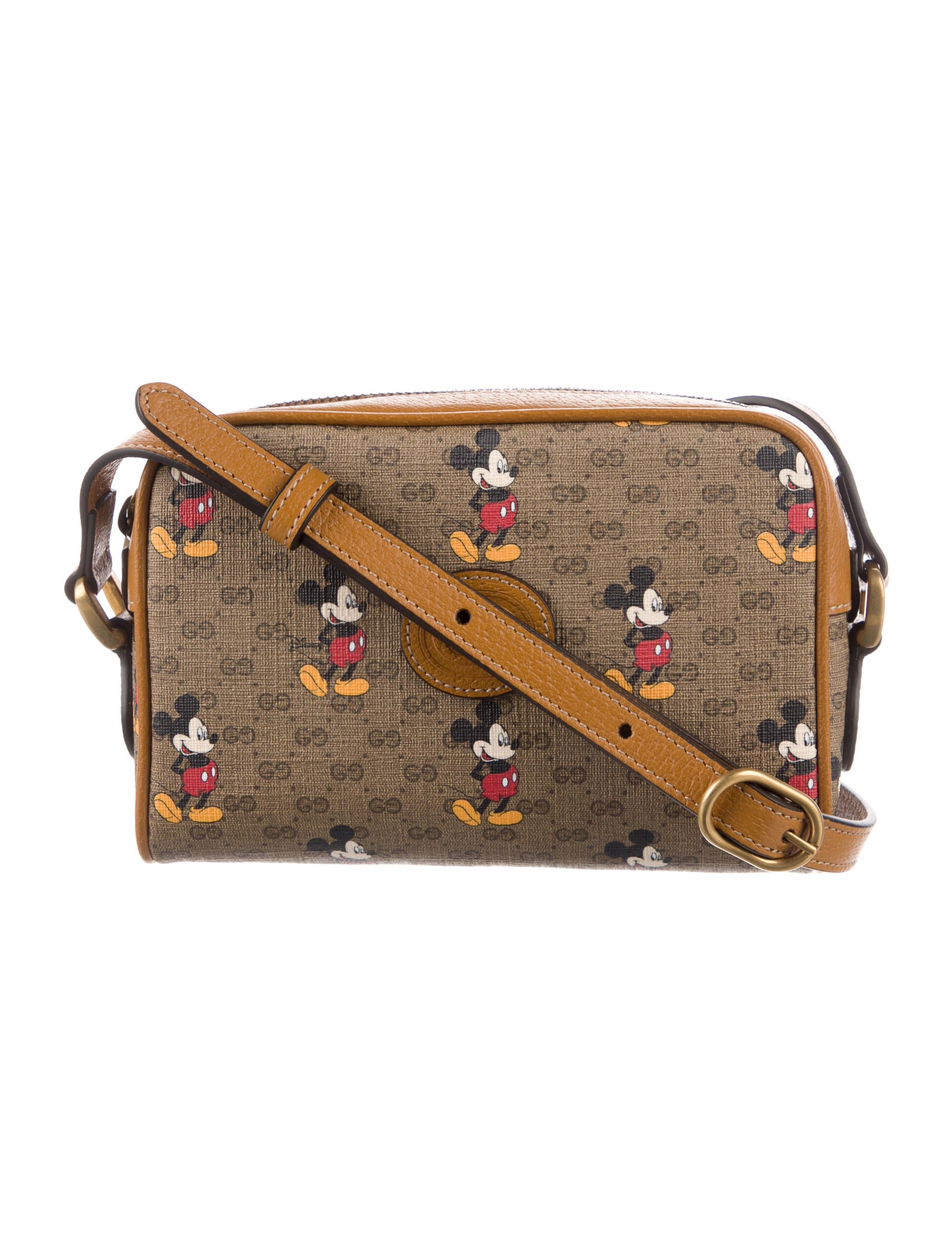 Gucci x Disney Micro GG Crossbody Bag w/ Tags Brown Crossbody Bags