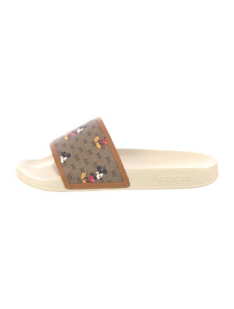 Gucci x Disney Micro GG Monogram Printed Slides