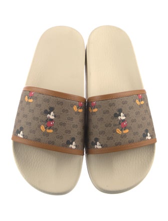 Gucci x Disney Micro GG Monogram Printed Slides
