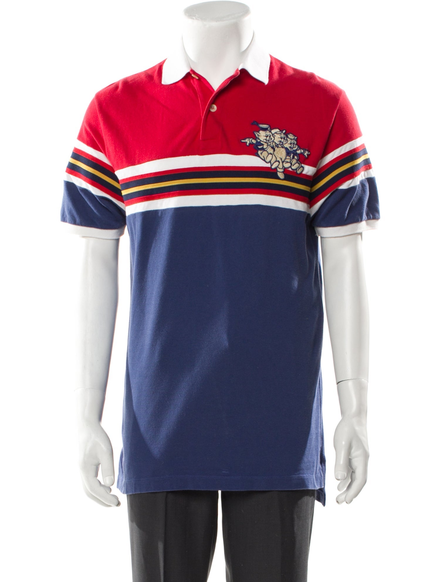 Gucci x Disney 2019 Colorblock Pattern Polo Shirt