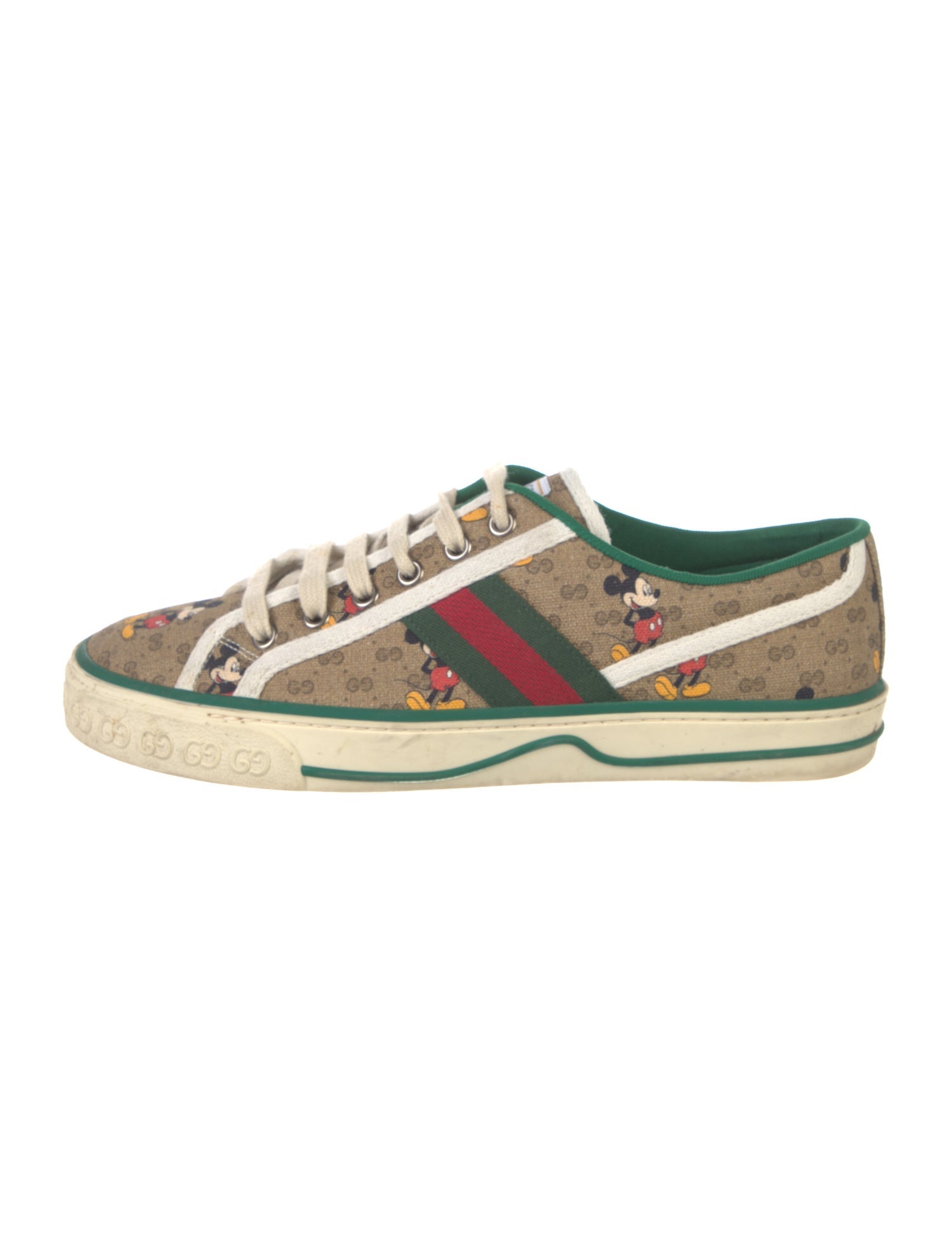 Gucci x Disney Web Accent Canvas Sneakers