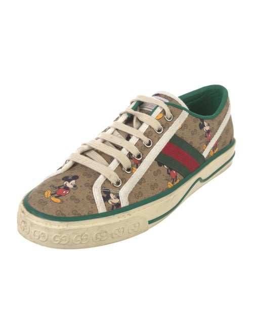 Gucci x Disney Web Accent Canvas Sneakers
