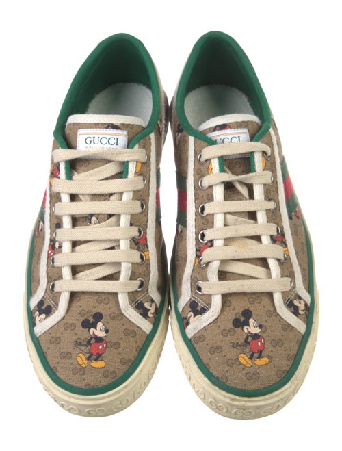 Gucci x Disney Web Accent Canvas Sneakers
