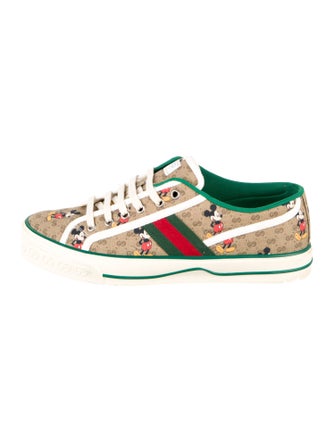 Gucci x Disney Web Accent Canvas Sneakers