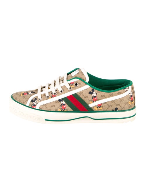 Gucci x Disney Web Accent Canvas Sneakers