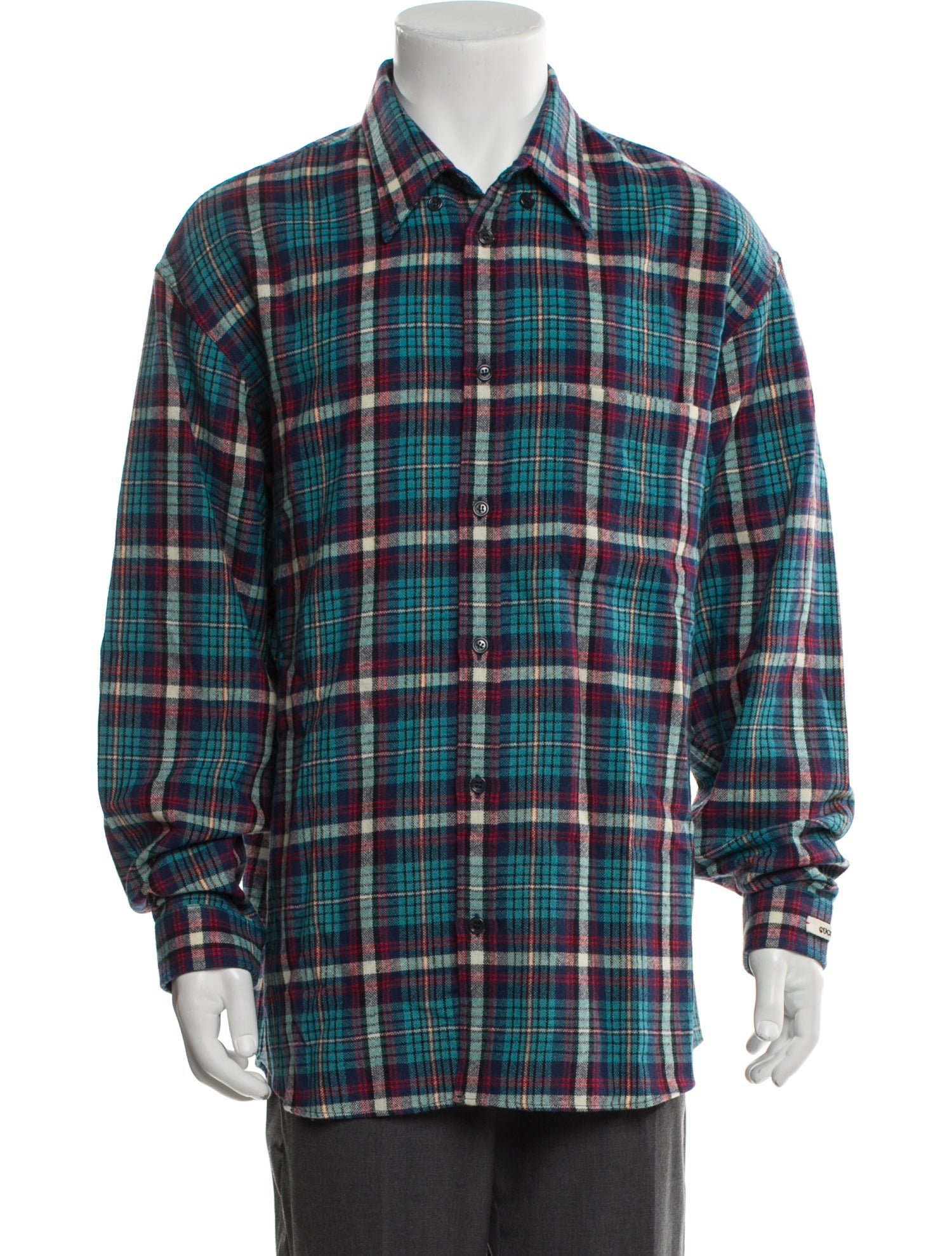Gucci x Disney Wool Plaid Print Shirt