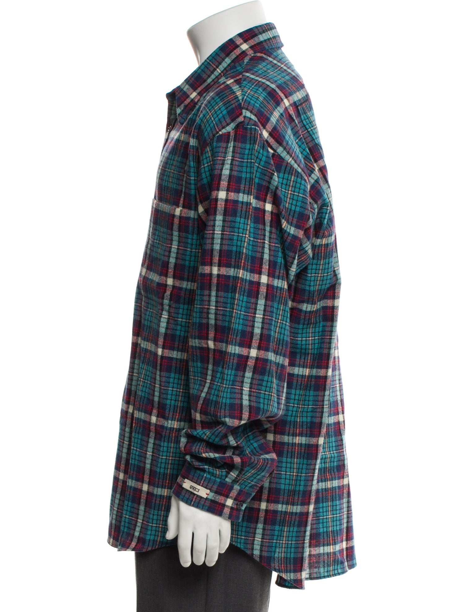 Gucci x Disney Wool Plaid Print Shirt