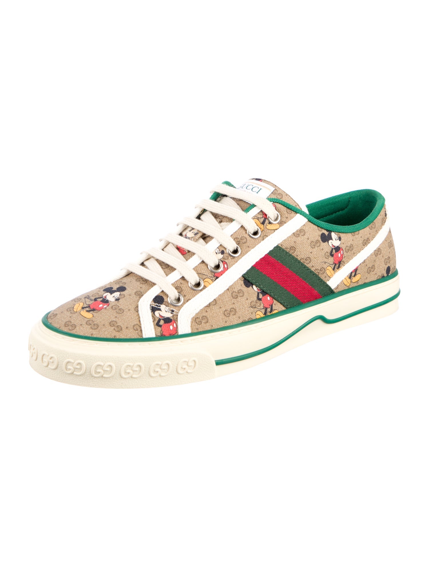 Gucci x Disney Web Accent Canvas Sneakers