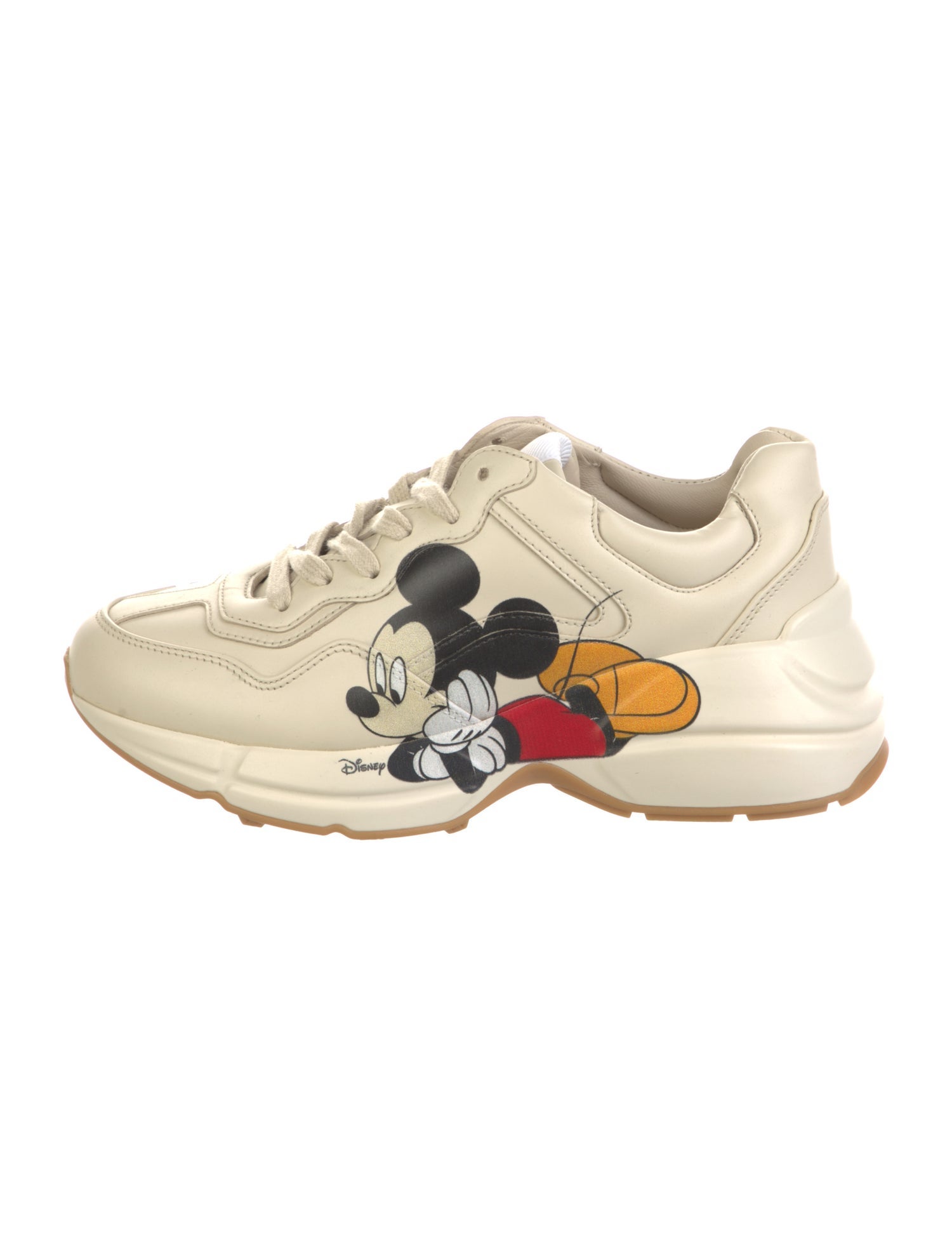 Gucci x Disney Leather Graphic Print Chunky Sneakers
