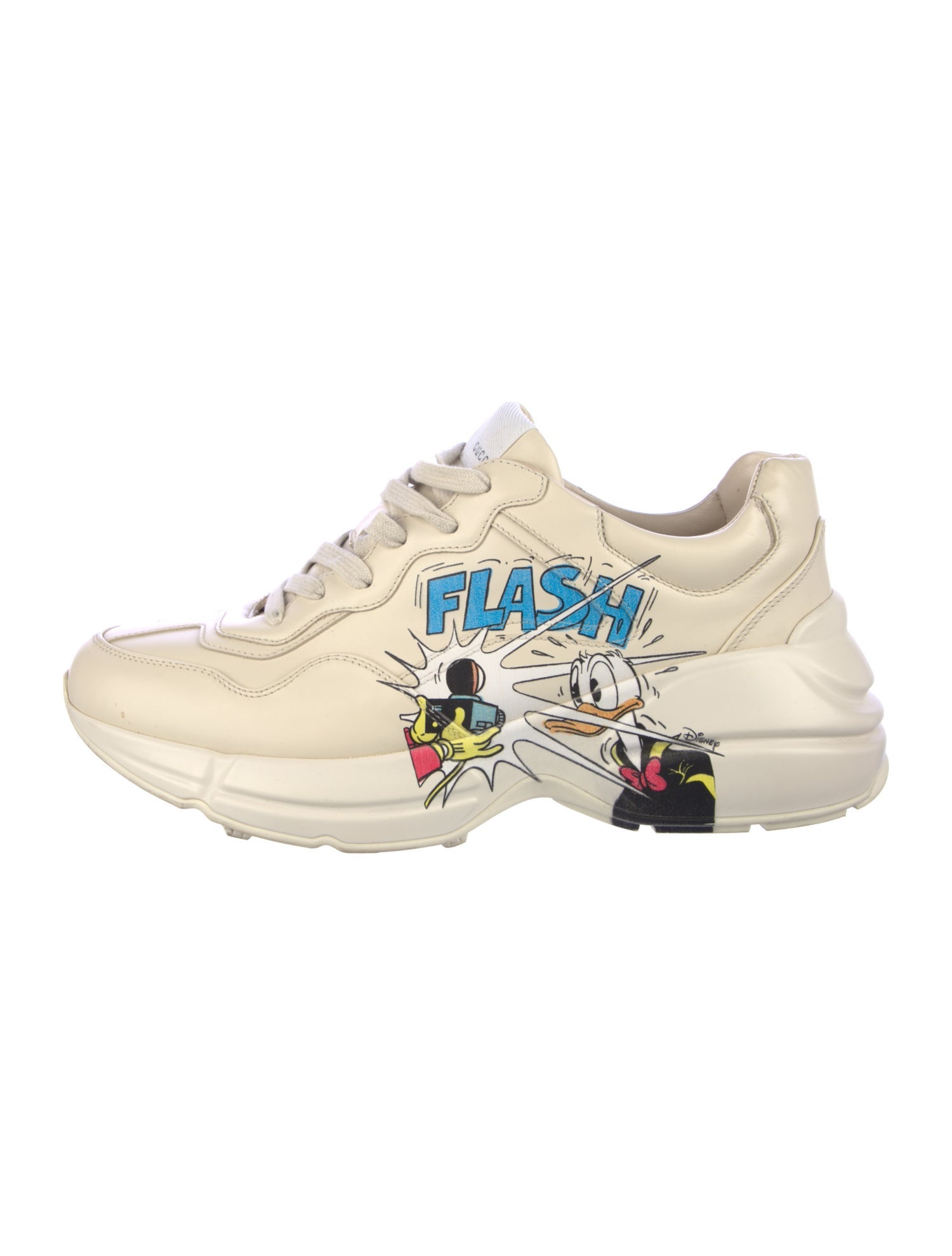 Gucci x Disney Leather Graphic Print Chunky Sneakers