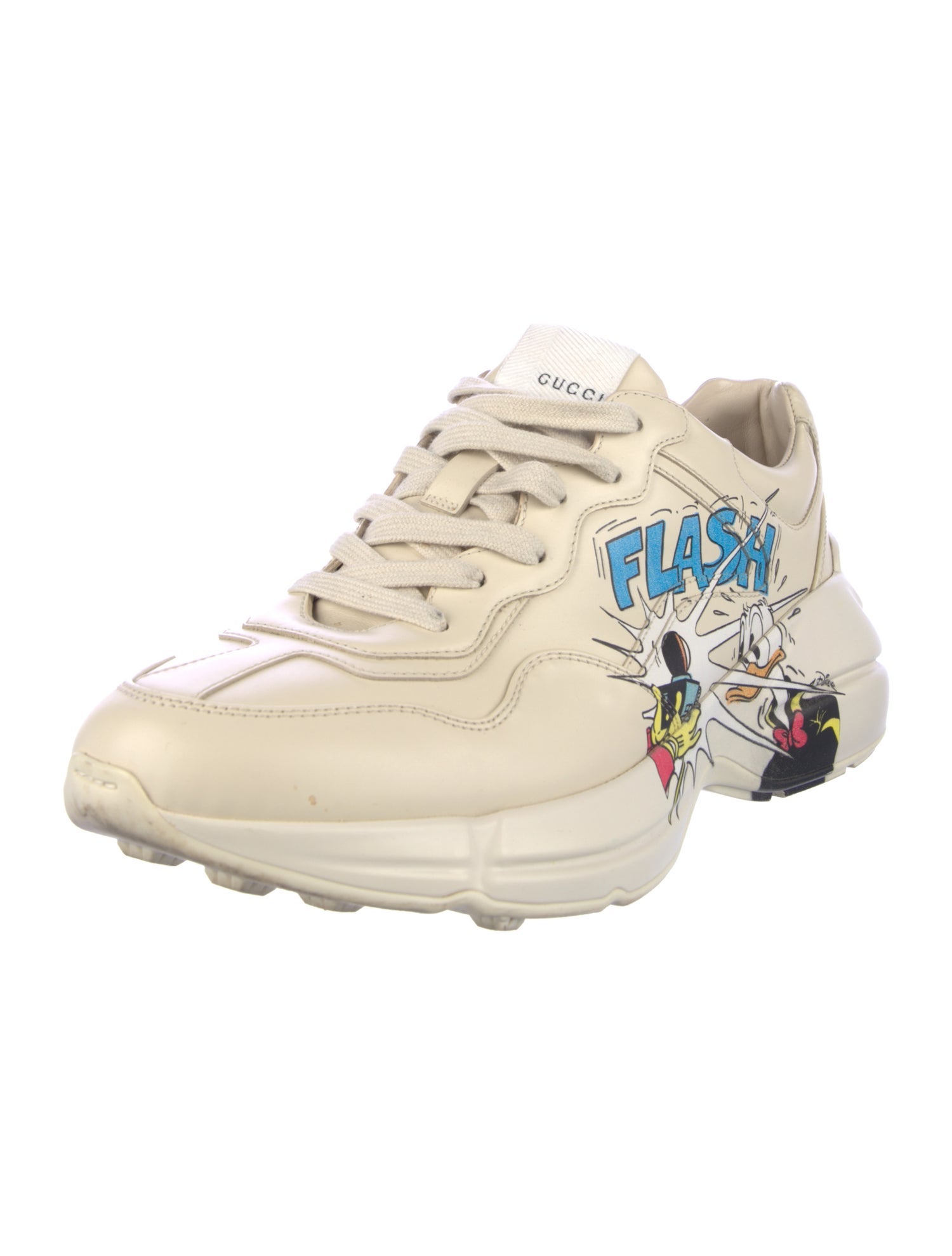 Gucci x Disney Leather Graphic Print Chunky Sneakers