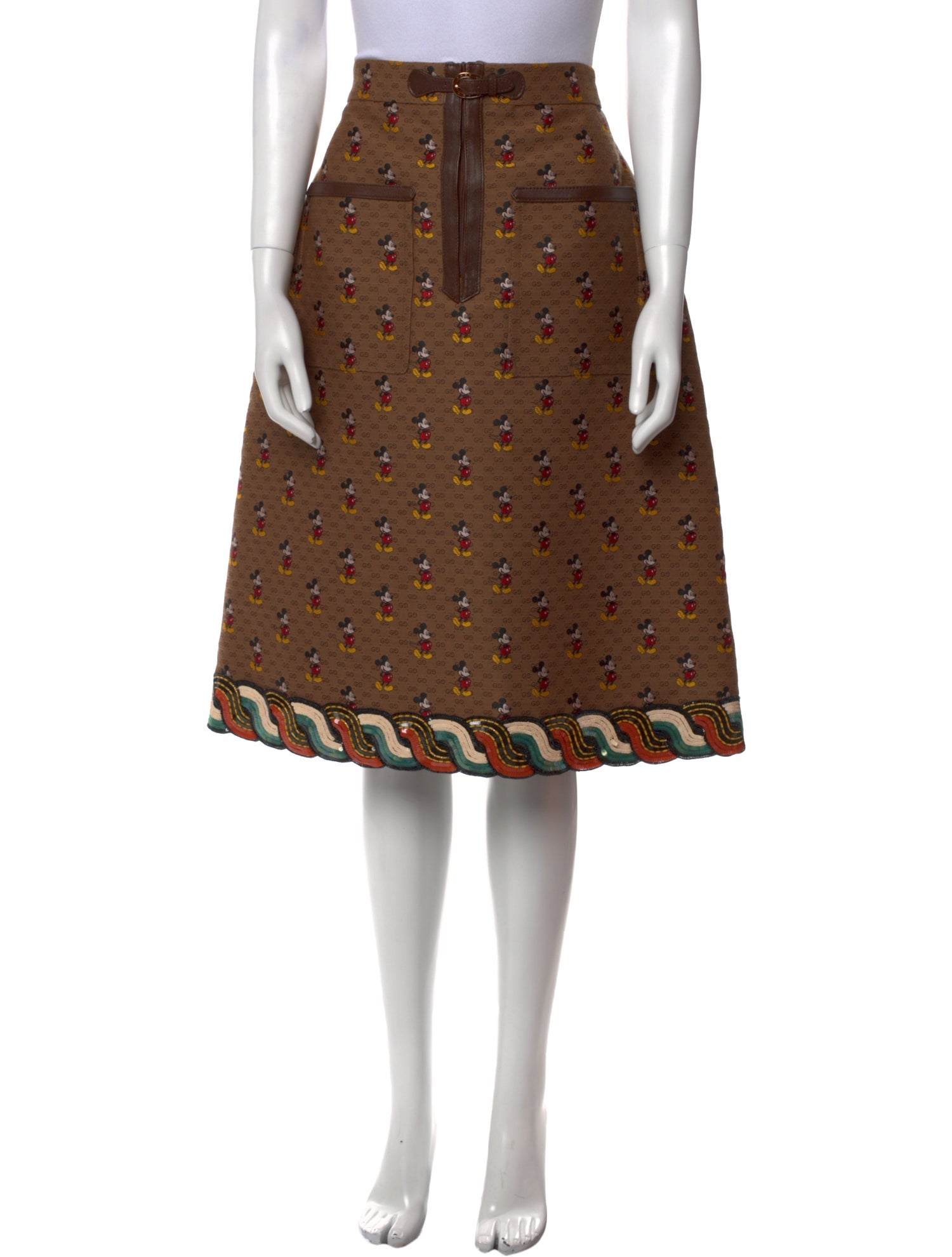 Gucci x Disney Mickey Knee-Length Skirt