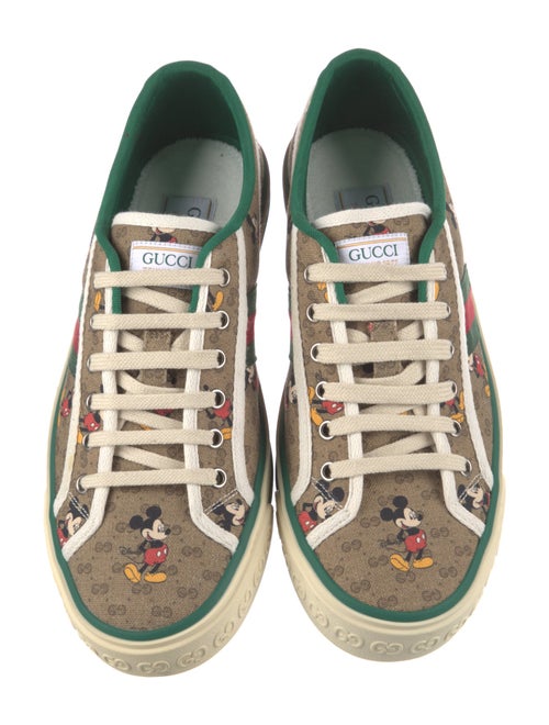 Gucci x Disney Web Accent Canvas Sneakers