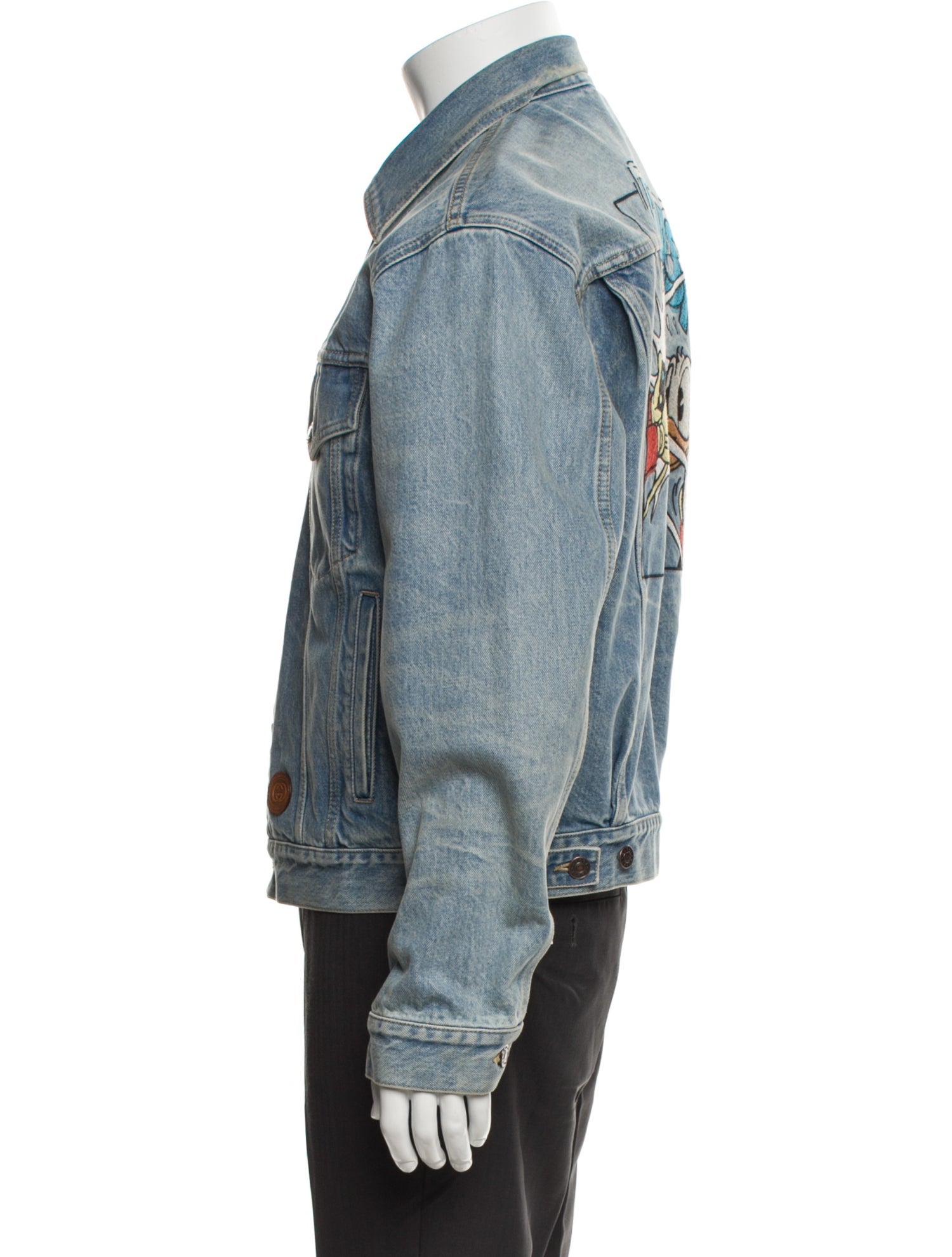 Gucci x Disney Donald Duck Interlocking G Logo Denim Jacket