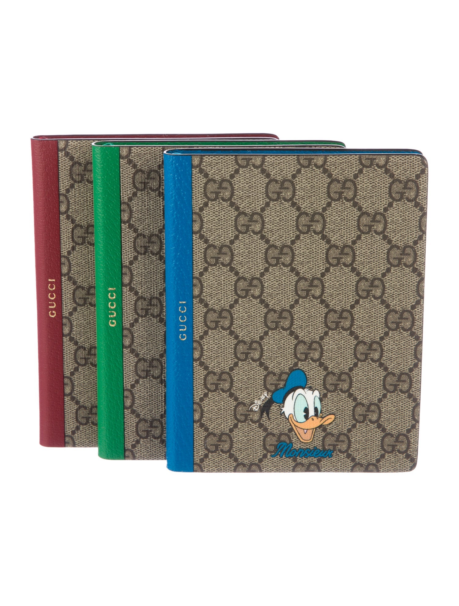 Gucci x Disney Set of 3 GG Supreme Notebooks