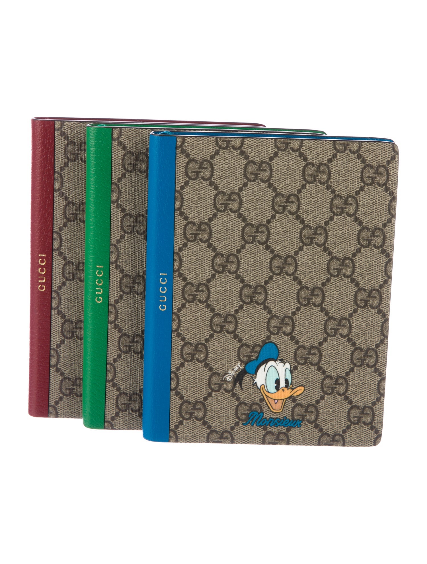 Gucci x Disney x Disney Set of 3 GG Supreme Notebooks