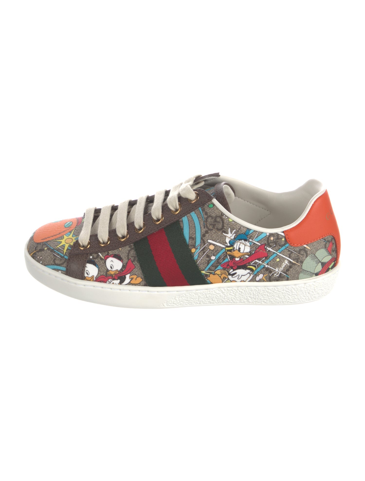 Gucci x Disney Huey, Dewey, Louie Print Ace Sneakers w/ Tags