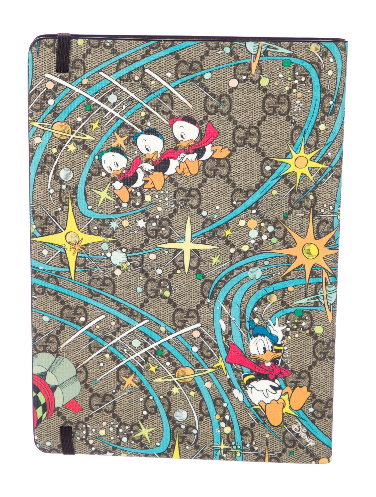 Gucci x Disney GG Supreme Large Donald Duck Notebook - Neutrals