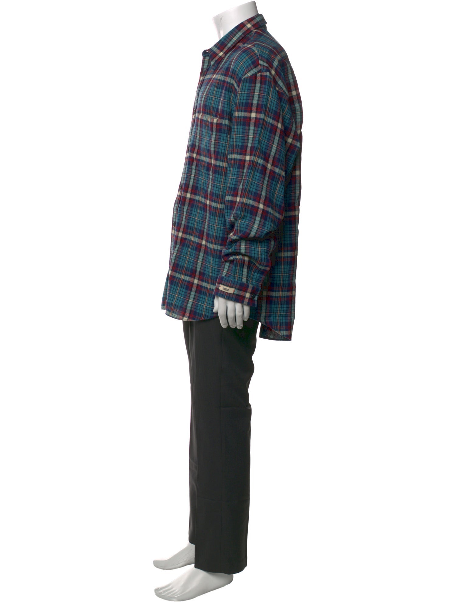 Gucci x Disney Wool Plaid Print Shirt