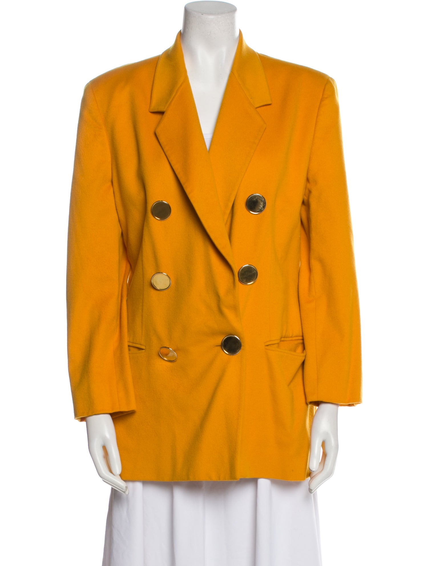 Genny Vintage Late 1980's - Early 1990's Peacoat - Yellow Coats ...