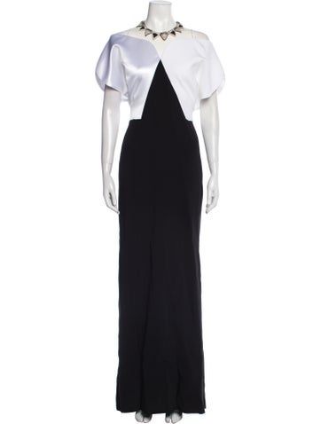 Genny Dresses Crew Neck Long Dress Us10, It46 | L