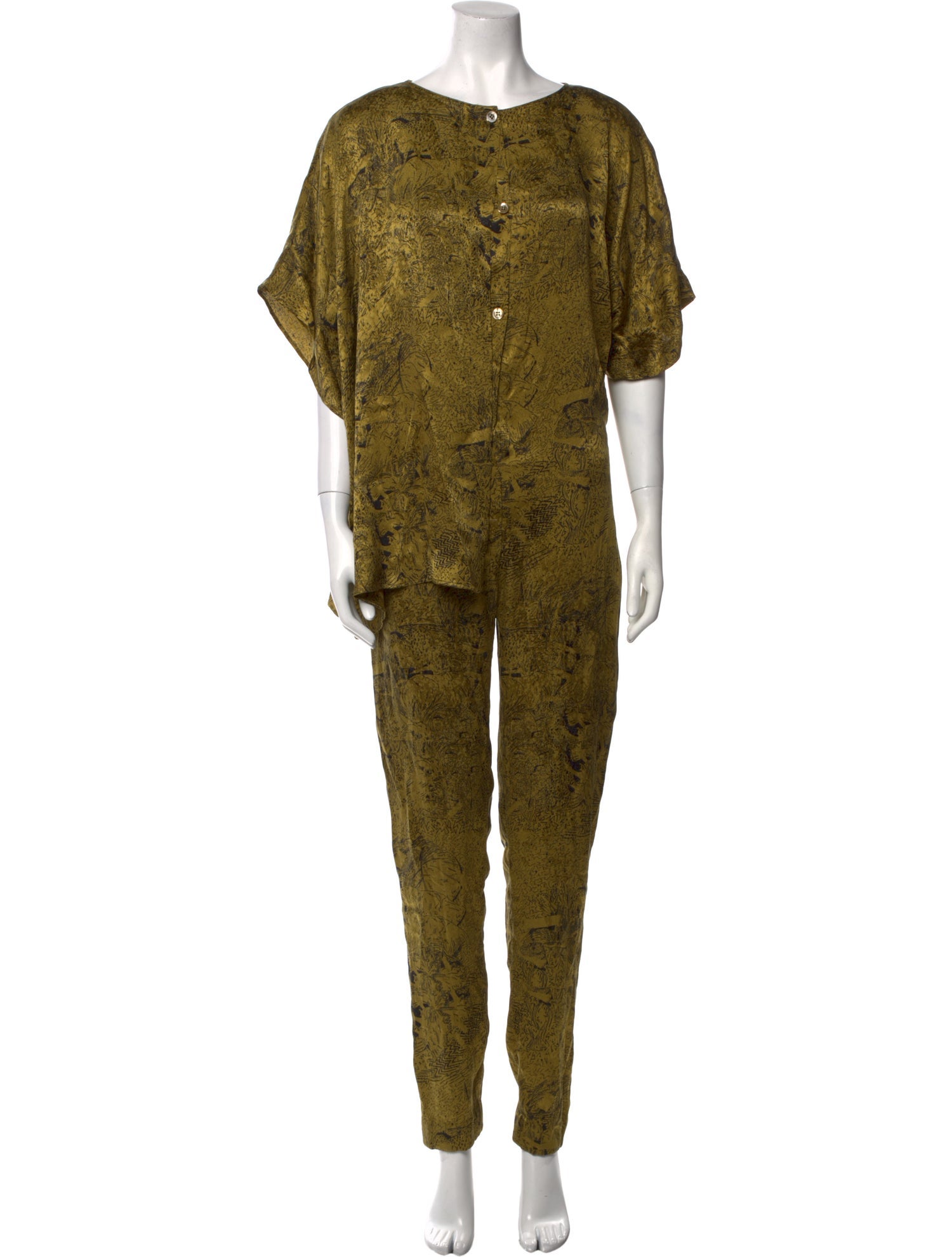 Genny Silk Printed Jumpsuit