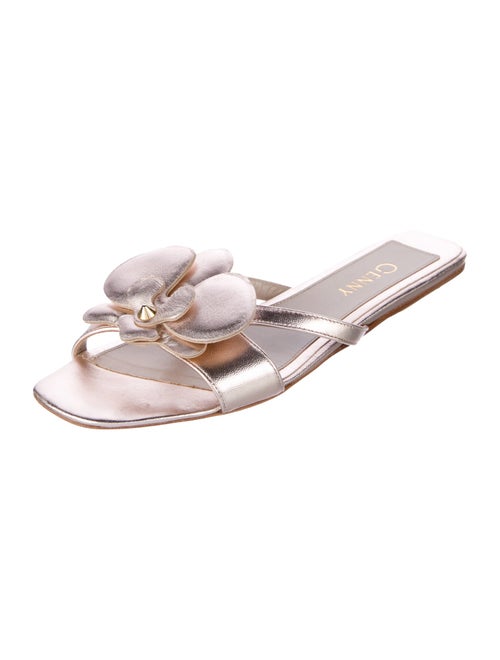 Genny Leather Studded Accents Slides