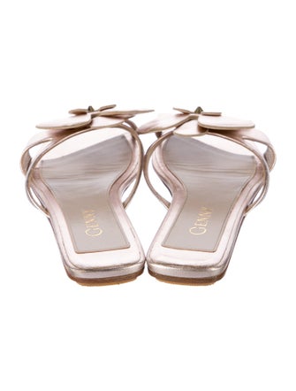 Genny Leather Studded Accents Slides