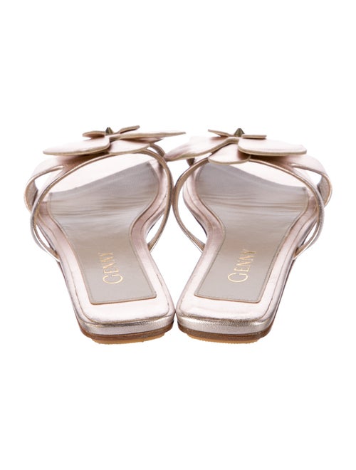 Genny Leather Studded Accents Slides