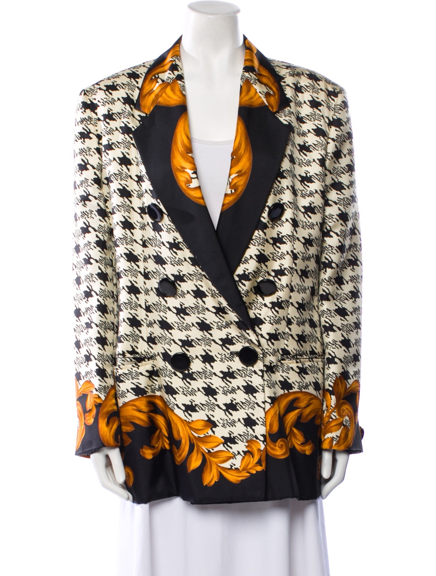Genny Silk Printed Blazer