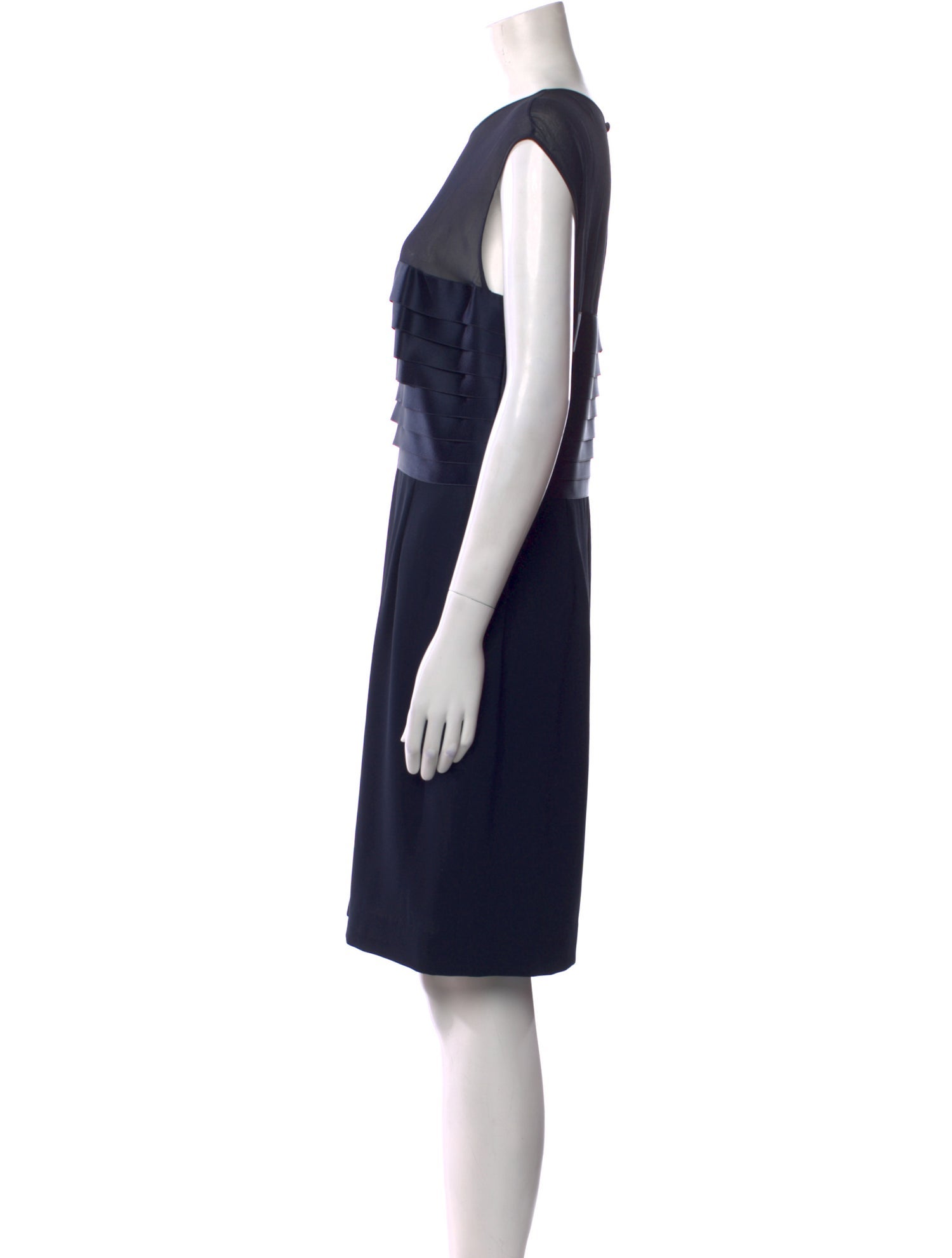 Genny Crew Neck Knee-Length Dress