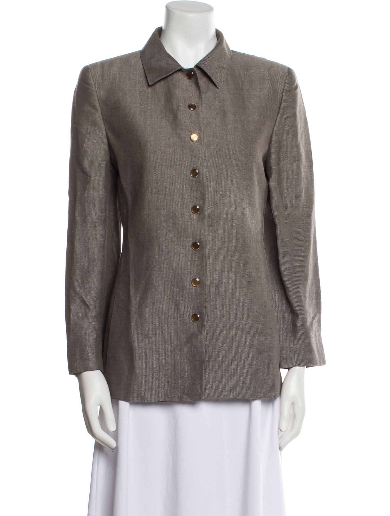 Genny Wool Striped Blazer