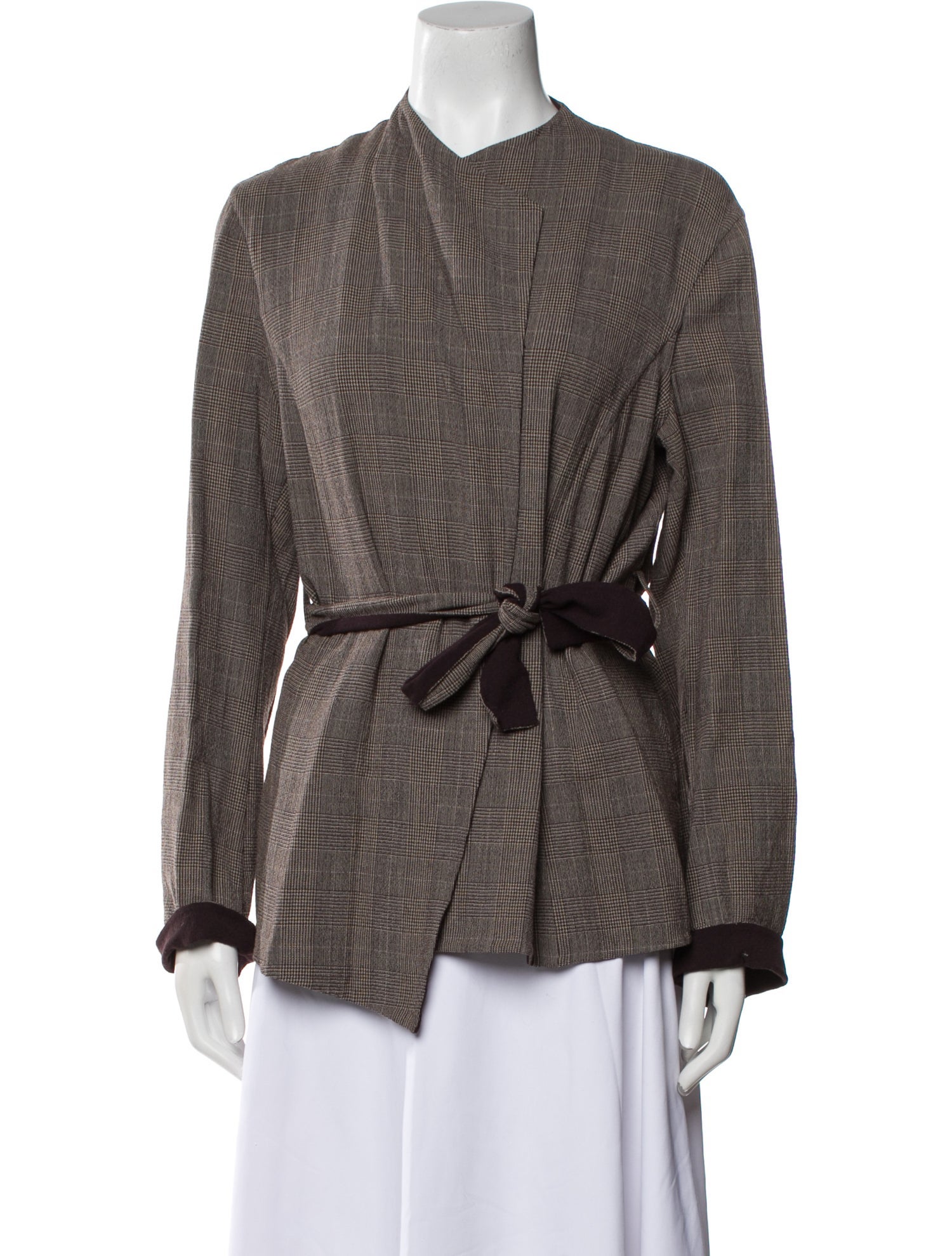 Genny Virgin Wool Houndstooth Print Evening Jacket