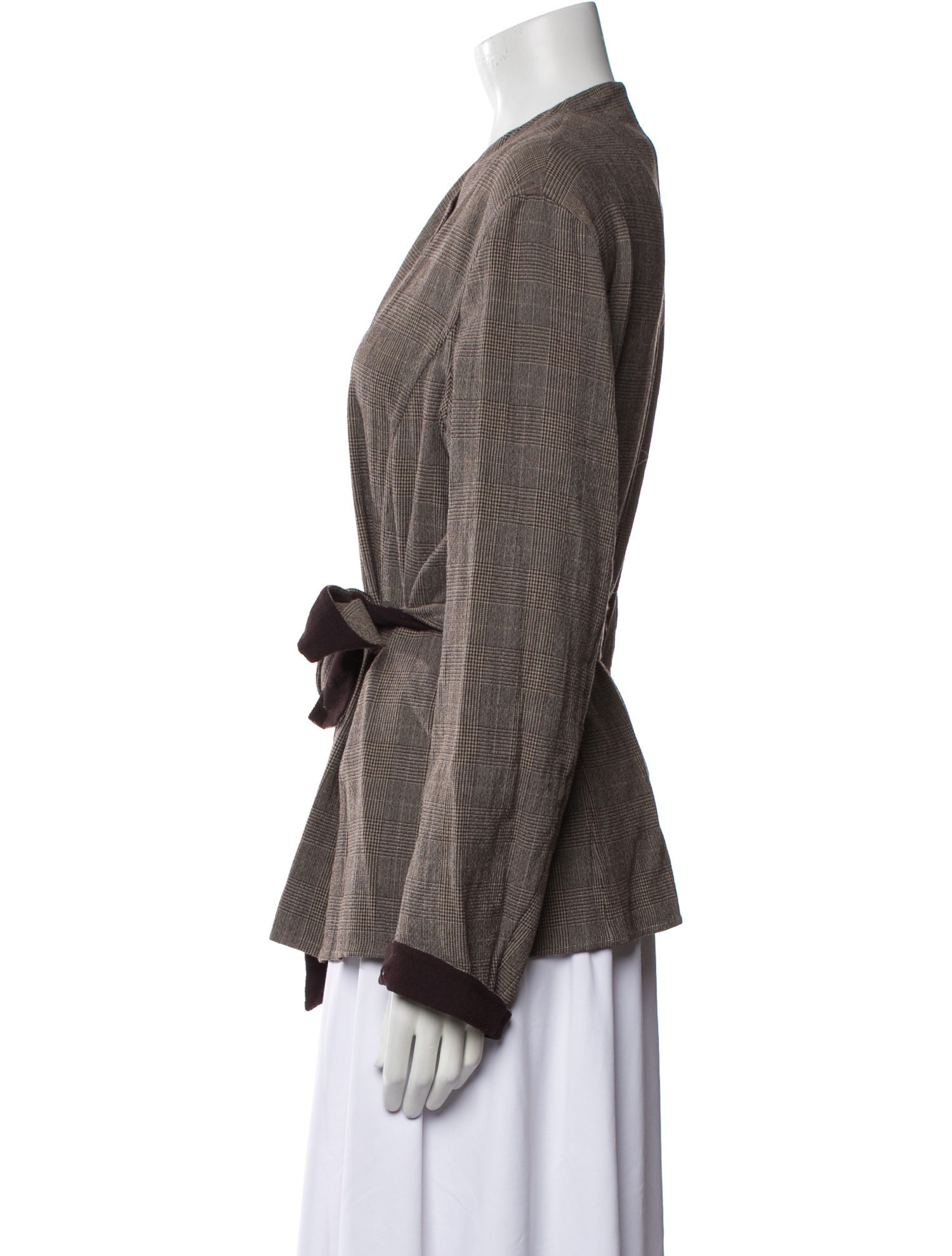 Genny Virgin Wool Houndstooth Print Evening Jacket