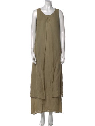 Genny Scoop Neck Long Dress